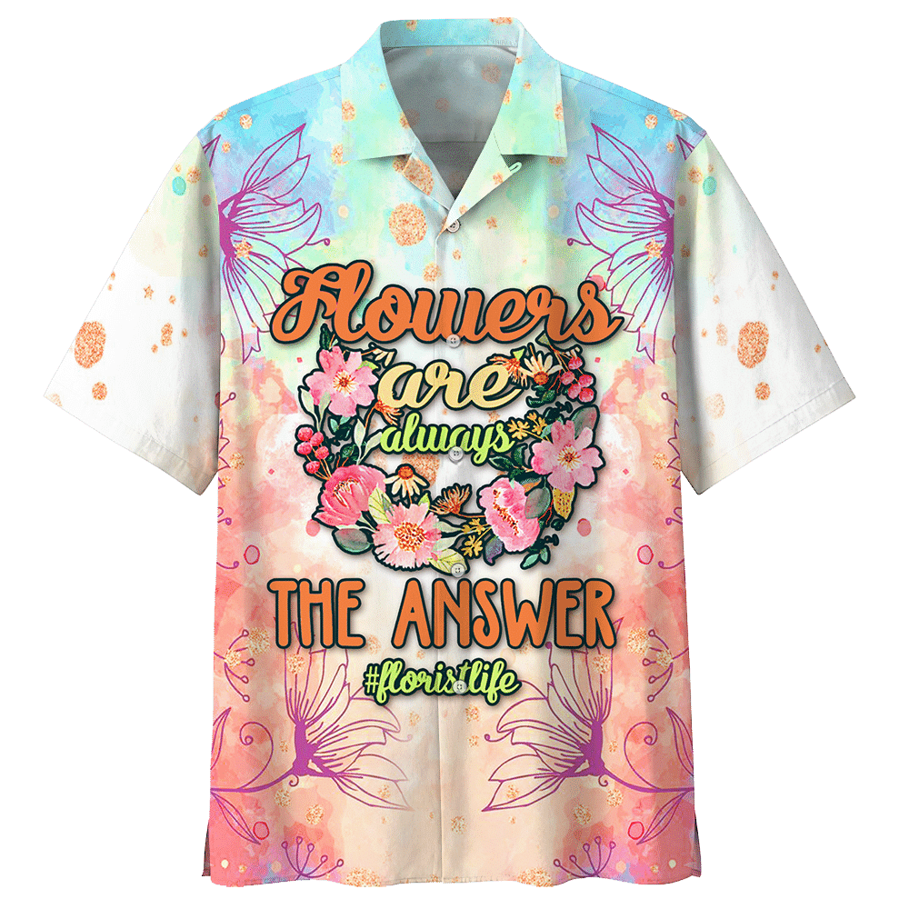 Florist  White High Quality Unisex Hawaiian Shirt For Men And Women Dhc17062712