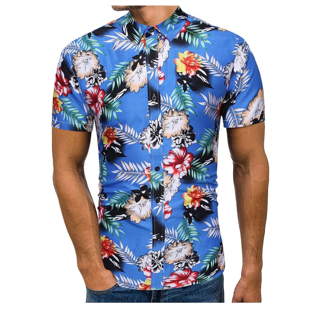 Flower  Blue Amazing Design Unisex Hawaiian Shirt For Men And Women Dhc17064112