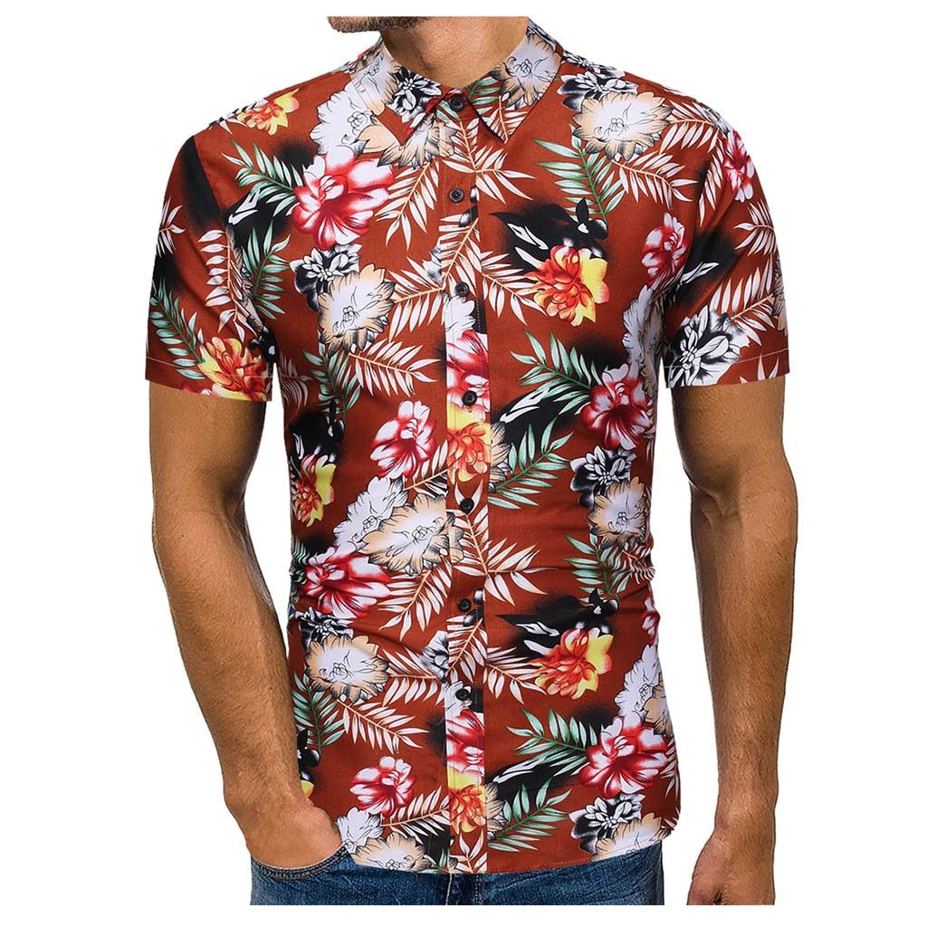 Flower  Red Nice Design Unisex Hawaiian Shirt For Men And Women Dhc17064113