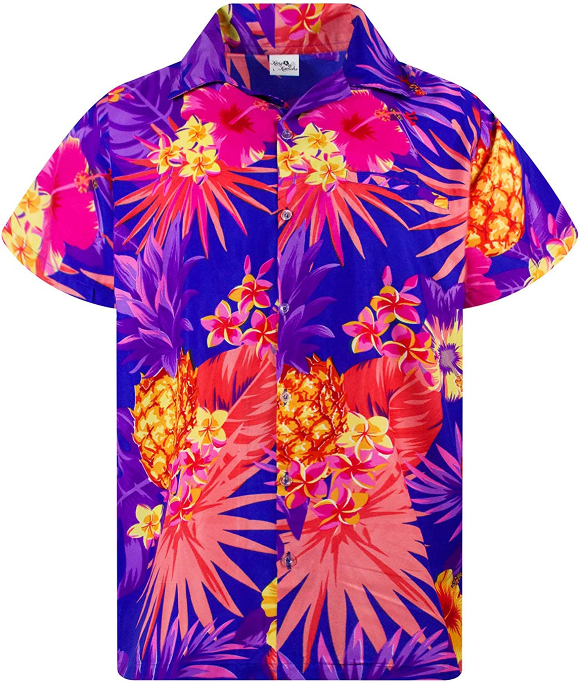 Flower And Pineapple Hawaiian Shirt