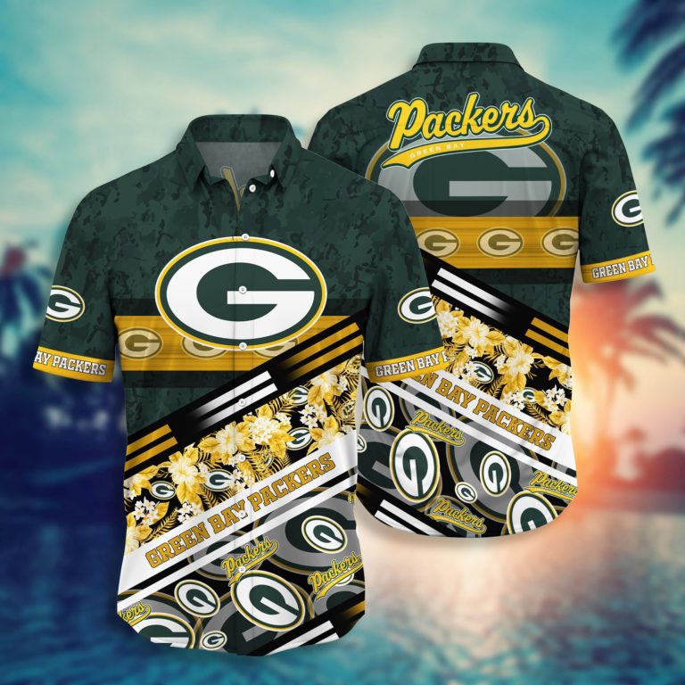 Green Bay Packers Nfl Hawaiian Aloha Shirt For Fans-1