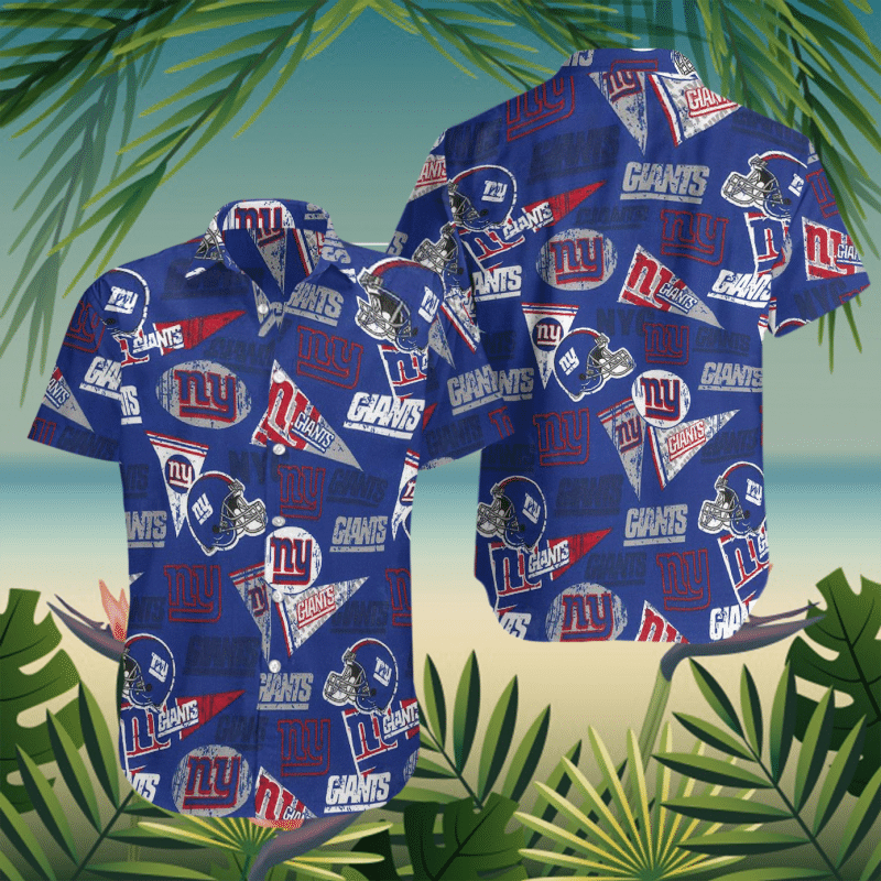 New York Giants Hawaiian Shirt - Nouvette