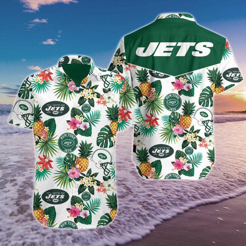 Baby Yoda New York Jets NFL Hawaiian Shirt and Shorts For Fans