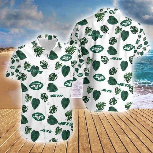 NY Jets Hawaiian Shirt Festive New York Jets Gift - Personalized Gifts:  Family, Sports, Occasions, Trending