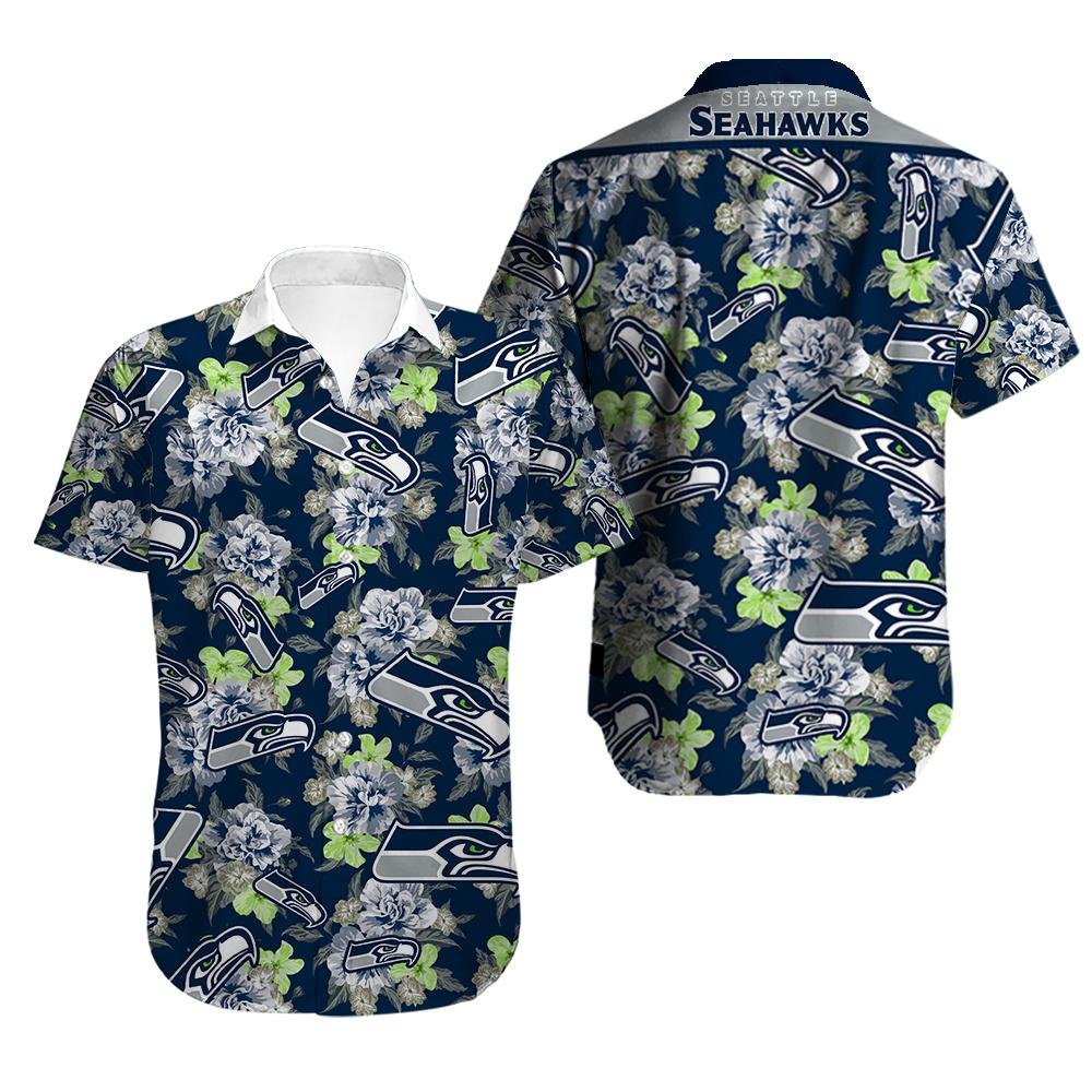 Seattle Seahawks Hawaiian Shirt NFL Football 3D Print, 48% OFF