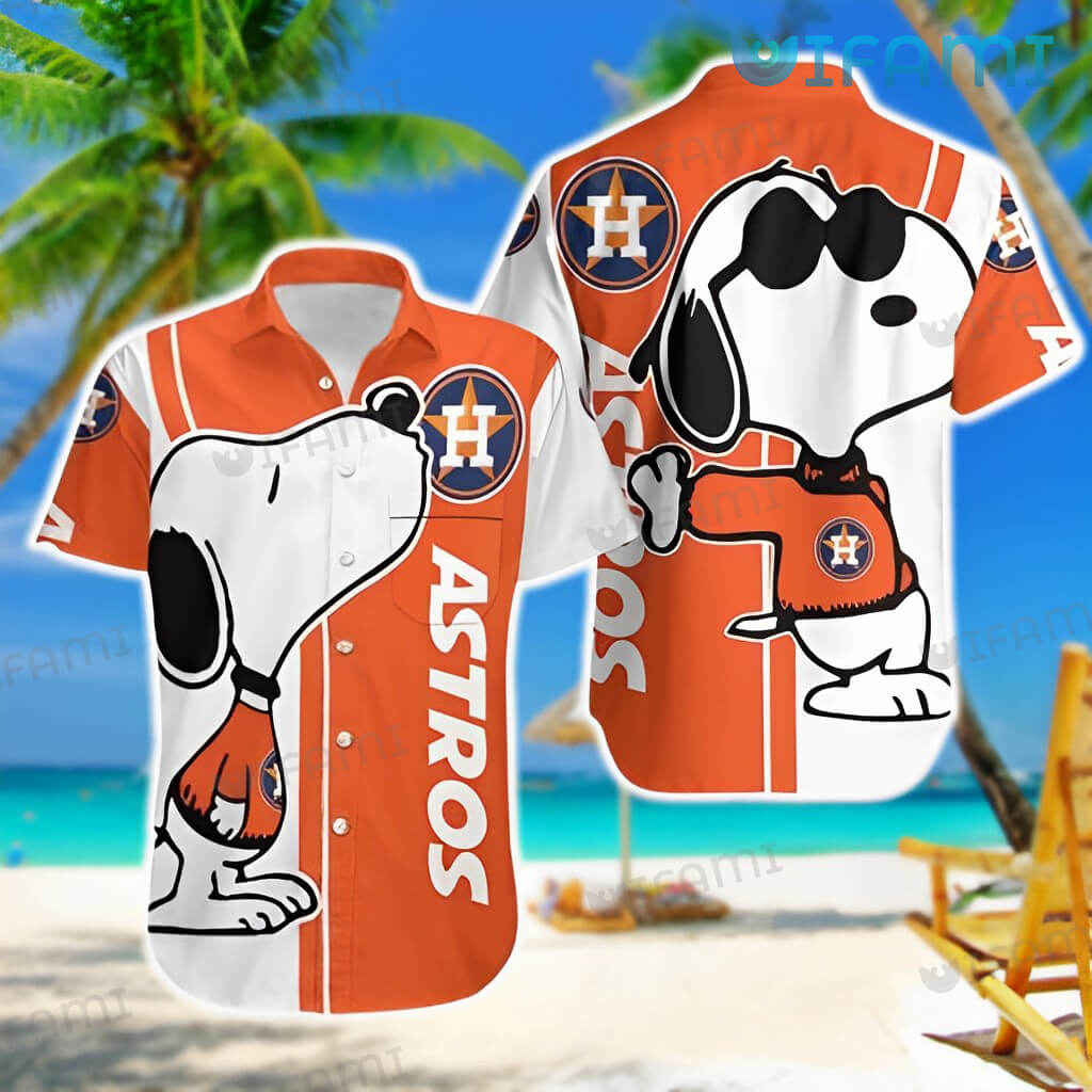 Houston Astros Snoopy Hawaiian Shirt And Shorts Best Gift For