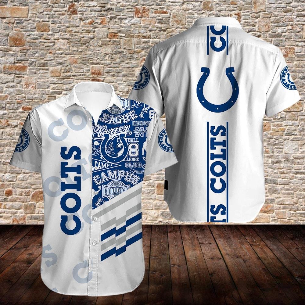 NFL Indianapolis Colts Hawaiian Shirt,Aloha Shirt Mascot Blue - Ingenious  Gifts Your Whole Family