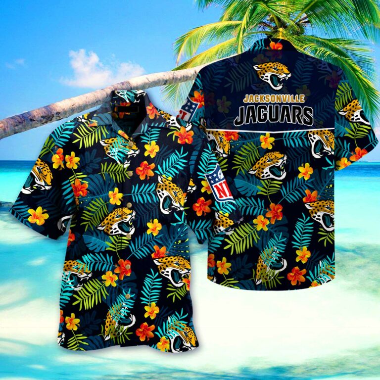 NFL Jacksonville Jaguars Hawaiian Shirt Coconut Sun Teal - Ingenious Gifts  Your Whole Family