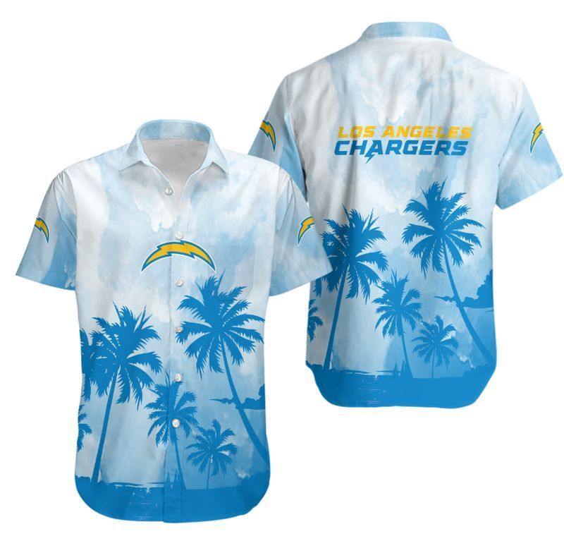 Los Angeles Chargers All Over Print Logo And Coconut Trending