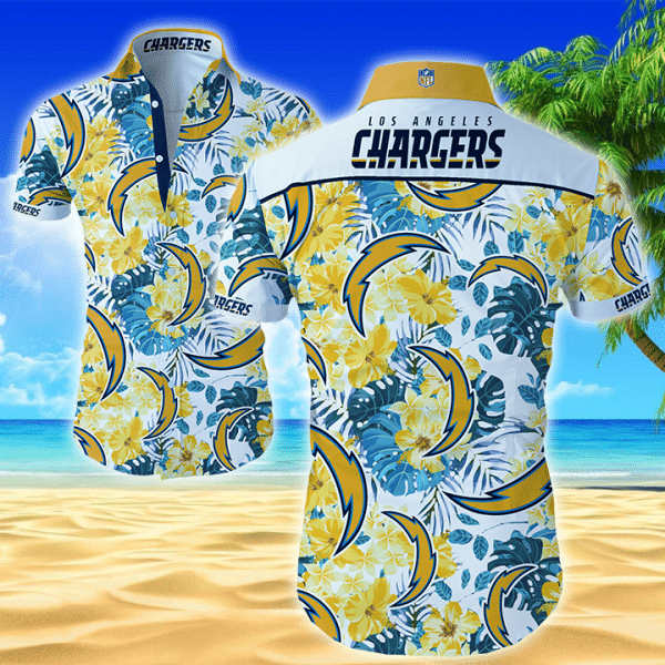 Los Angeles Chargers NFL Hawaiian Shirt Custom Vacation Aloha Shirt -  Trendy Aloha