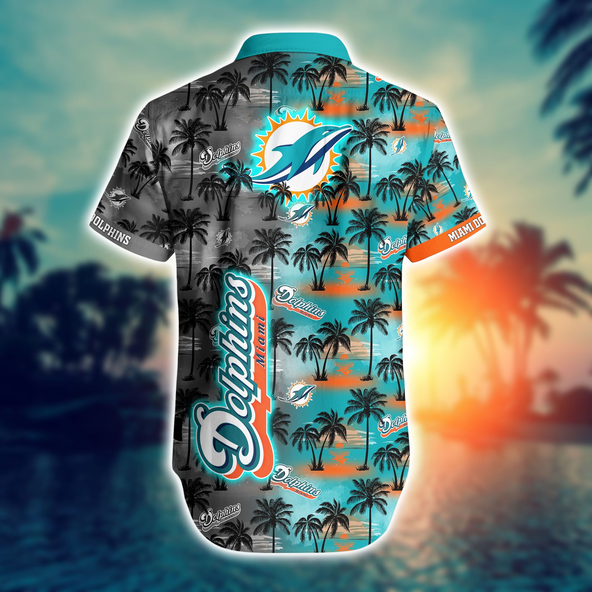 Custom Name For Fans Miami Dolphins Nfl Hawaiian Shirt And Shorts