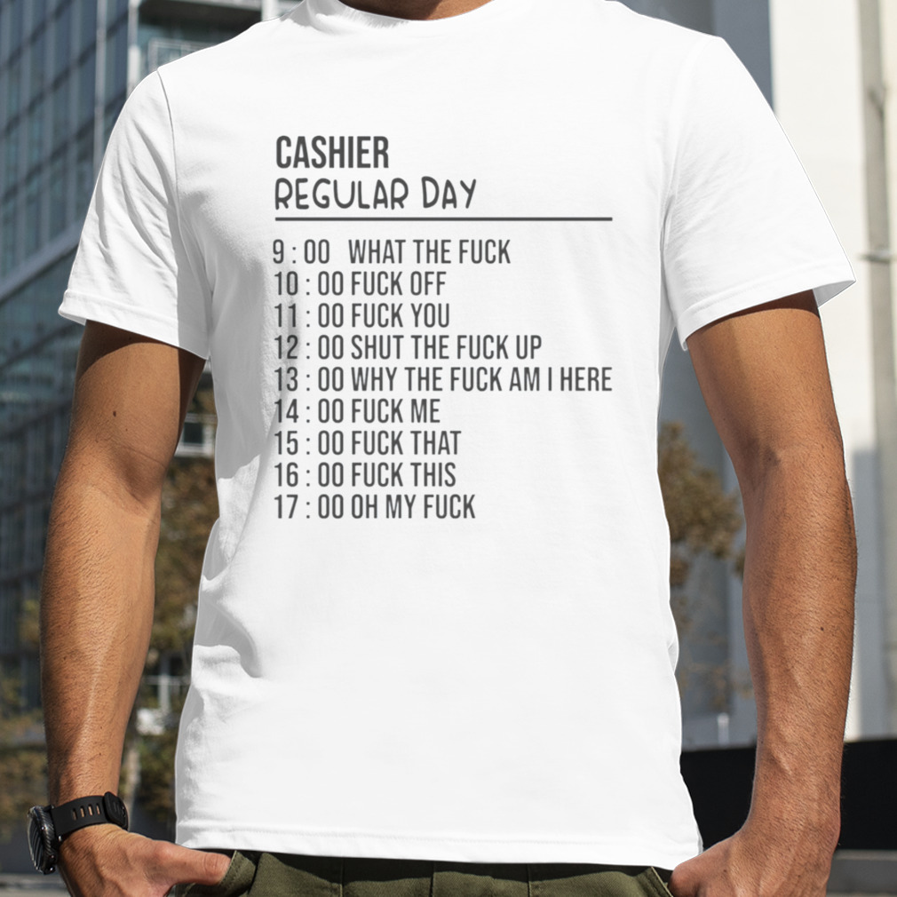 Regular Cashier Day Funny Cashier shirt