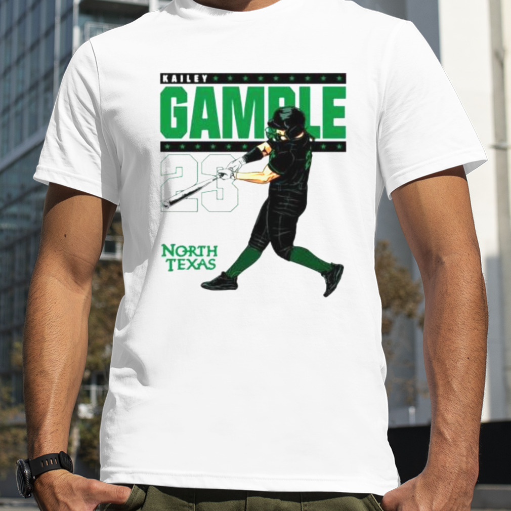 kailey Gamble North Texas Mean Green baseball shirt