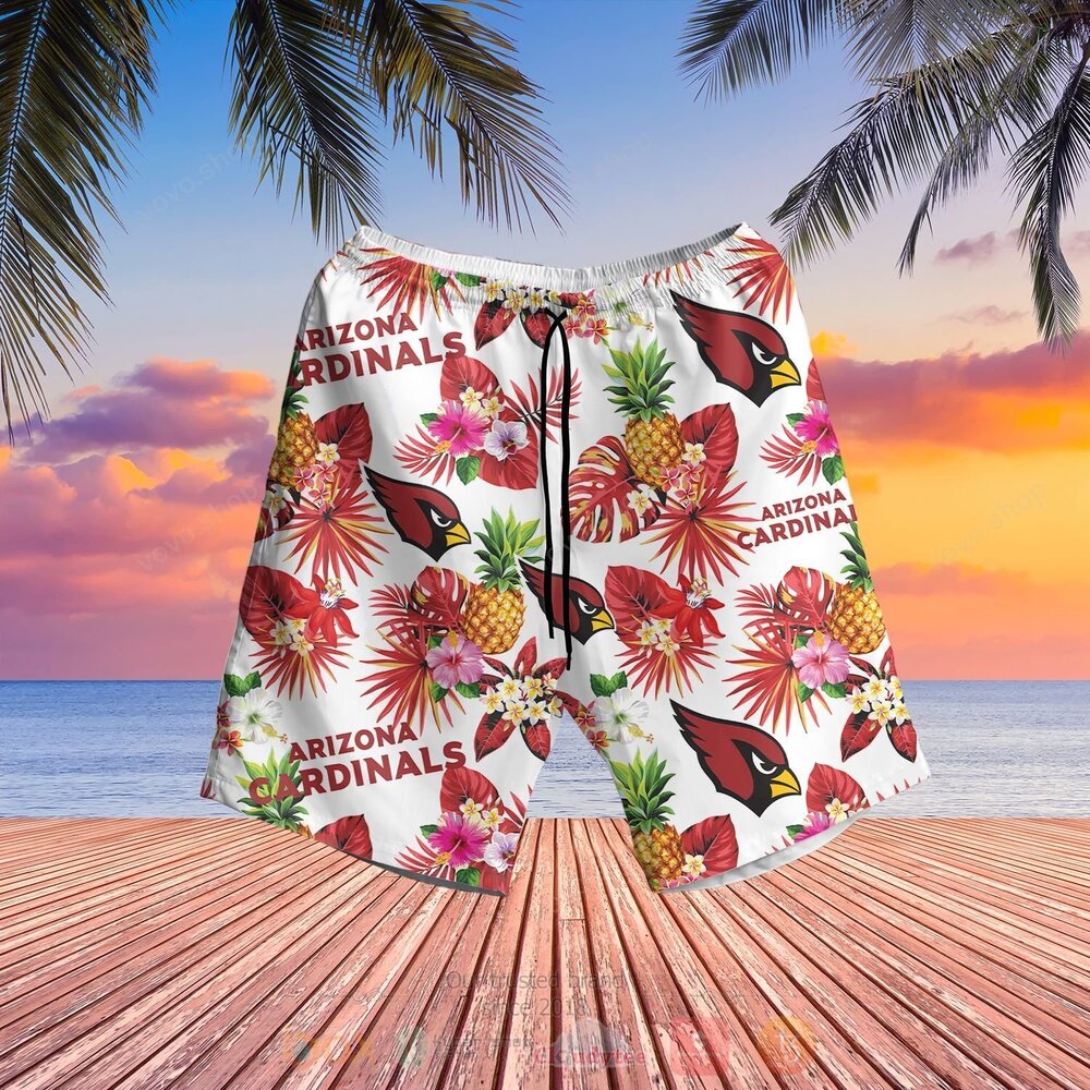 NFL Arizona Cardinals Hawaii Full 3d Shirt-Short For Fans - Reallgraphics