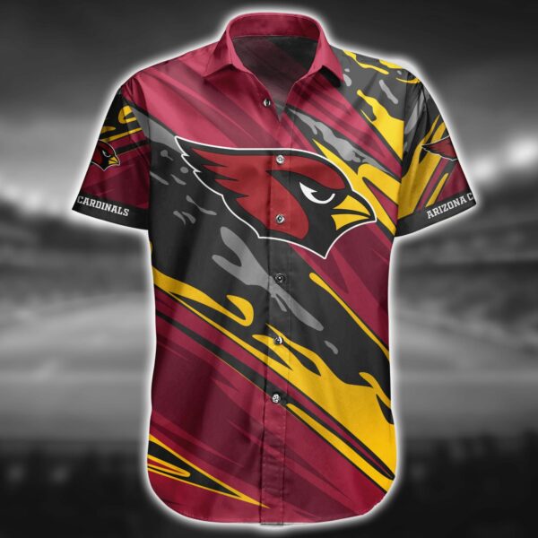 Arizona Cardinals NFL Logo Combo Hawaiian Shirt And Short Summer