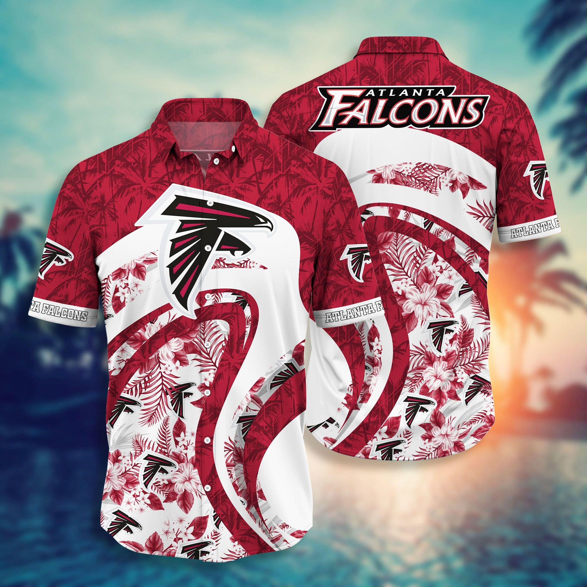 Atlanta Falcons NFL Hawaiian Shirt Custom Name Halloween Hot