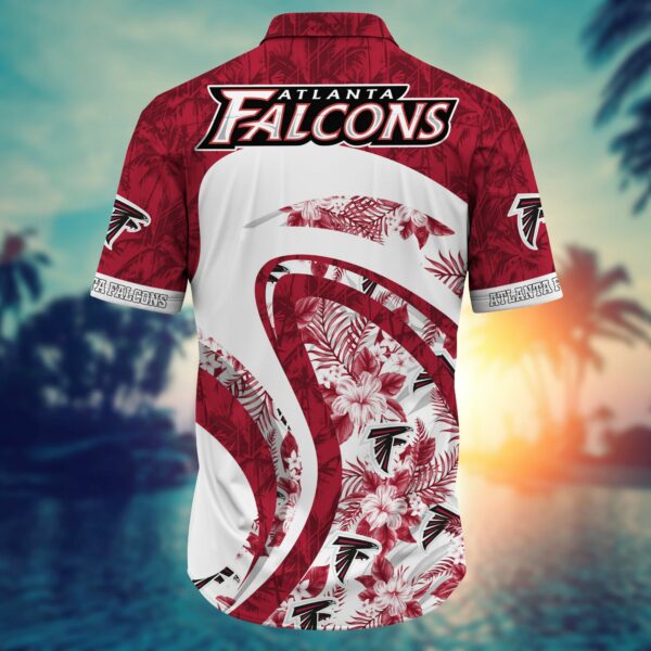 Black Aloha NFL Atlanta Falcons Hawaiian Shirt Trendy Summer Gift - Limotees