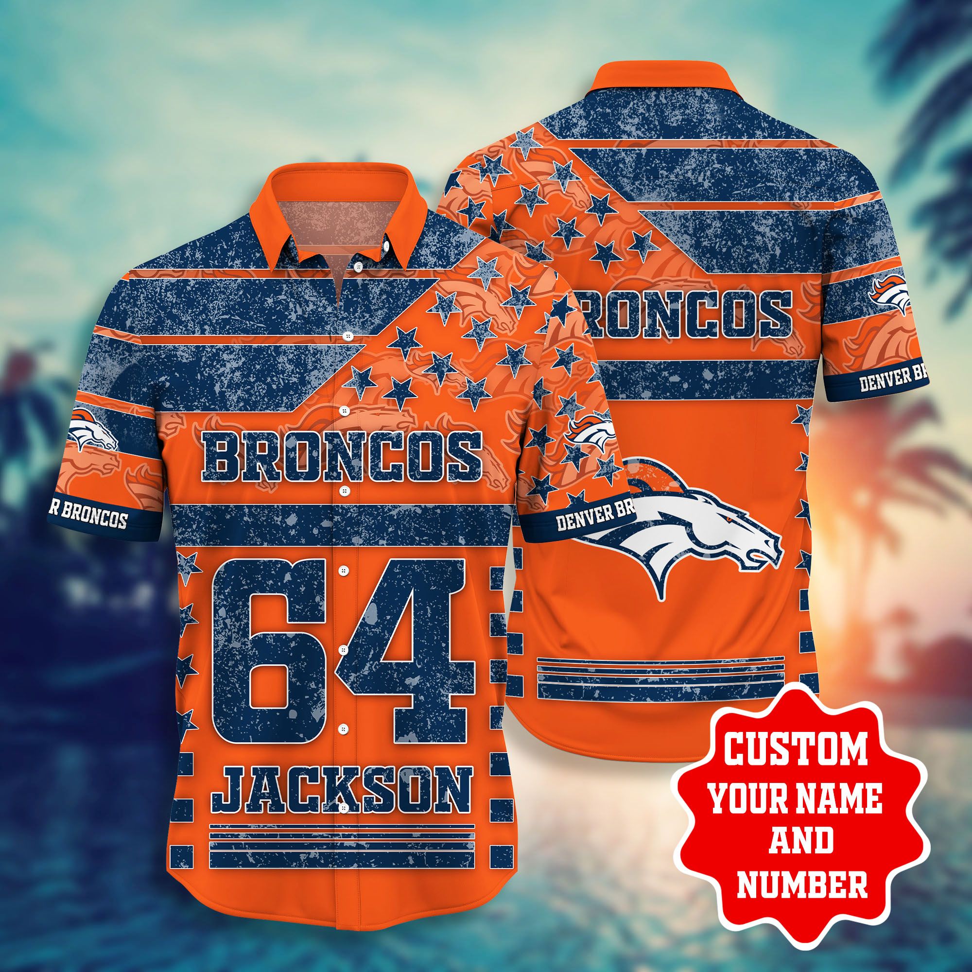 Nfl Denver Broncos Halloween Orange Trendy Hawaiian Shirt Aloha