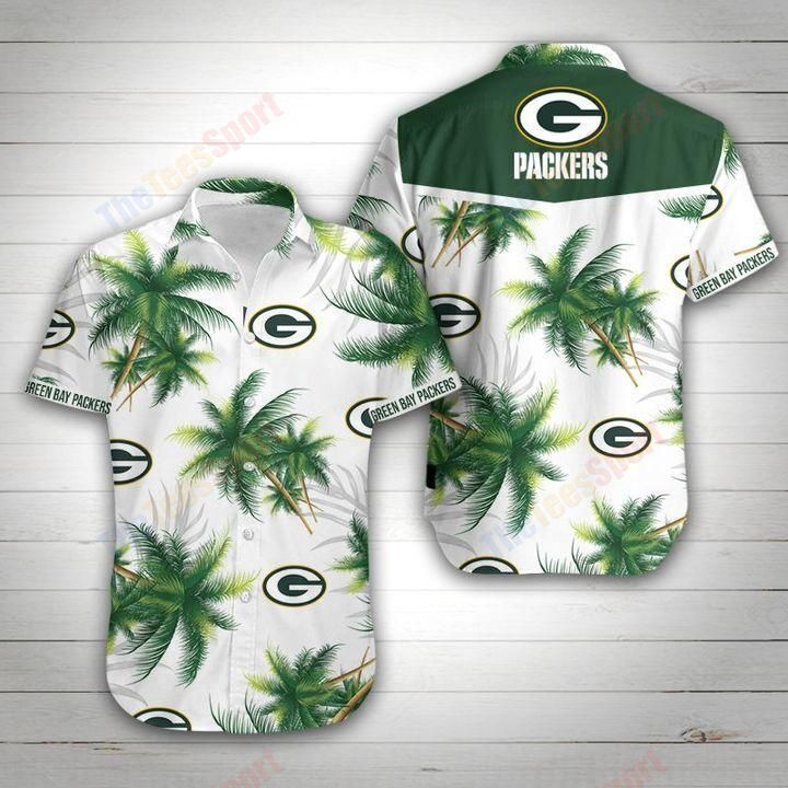 Nfl Hawaiian Shirt Green Bay Packers 3d For Fans-1