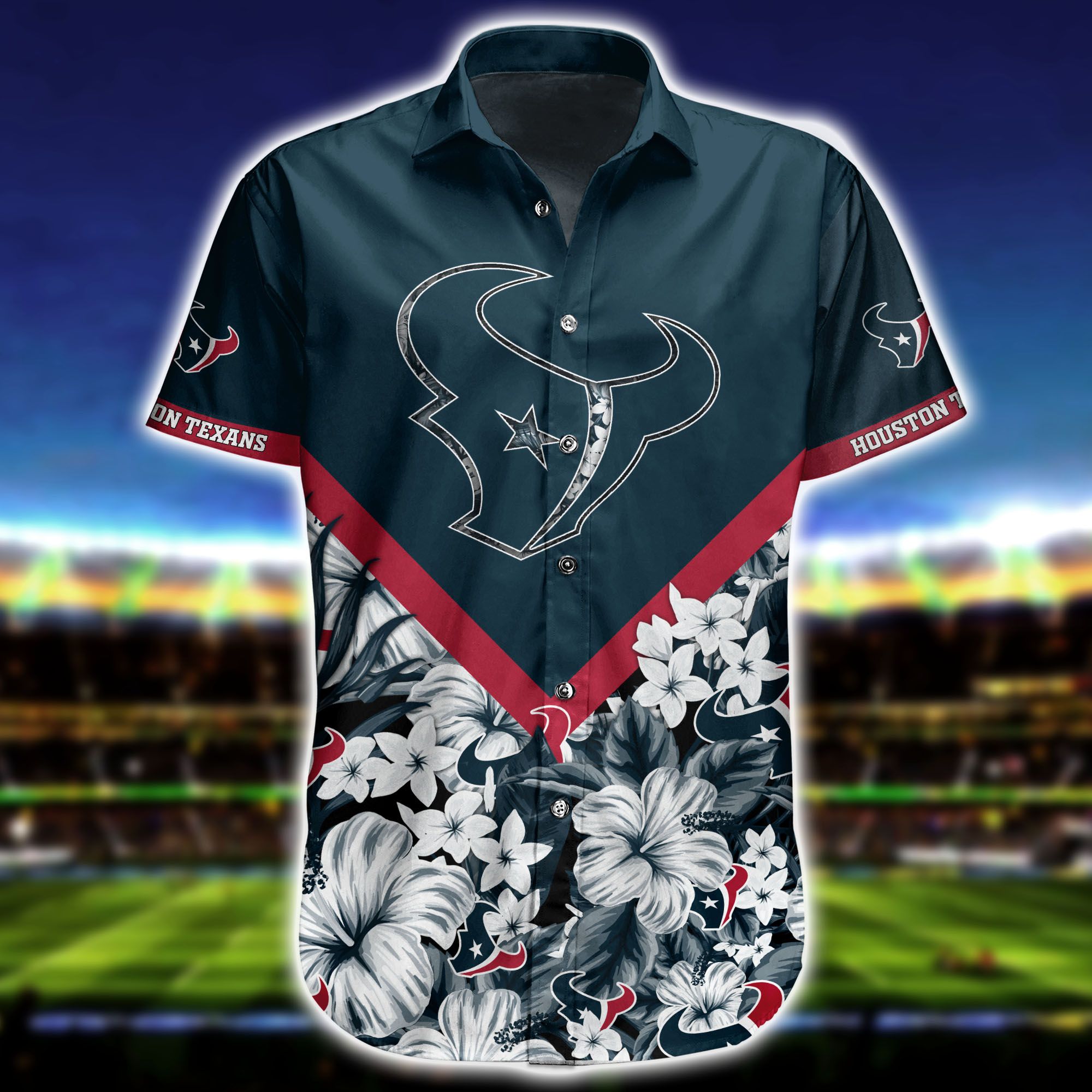 Custom Name Texans Hawaiian Shirt USA Flag Houston Texans Gift -  Personalized Gifts: Family, Sports, Occasions, Trending