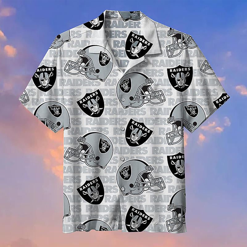 Las Vegas Raiders NFL Hawaiian Shirt And Short Tropical Print