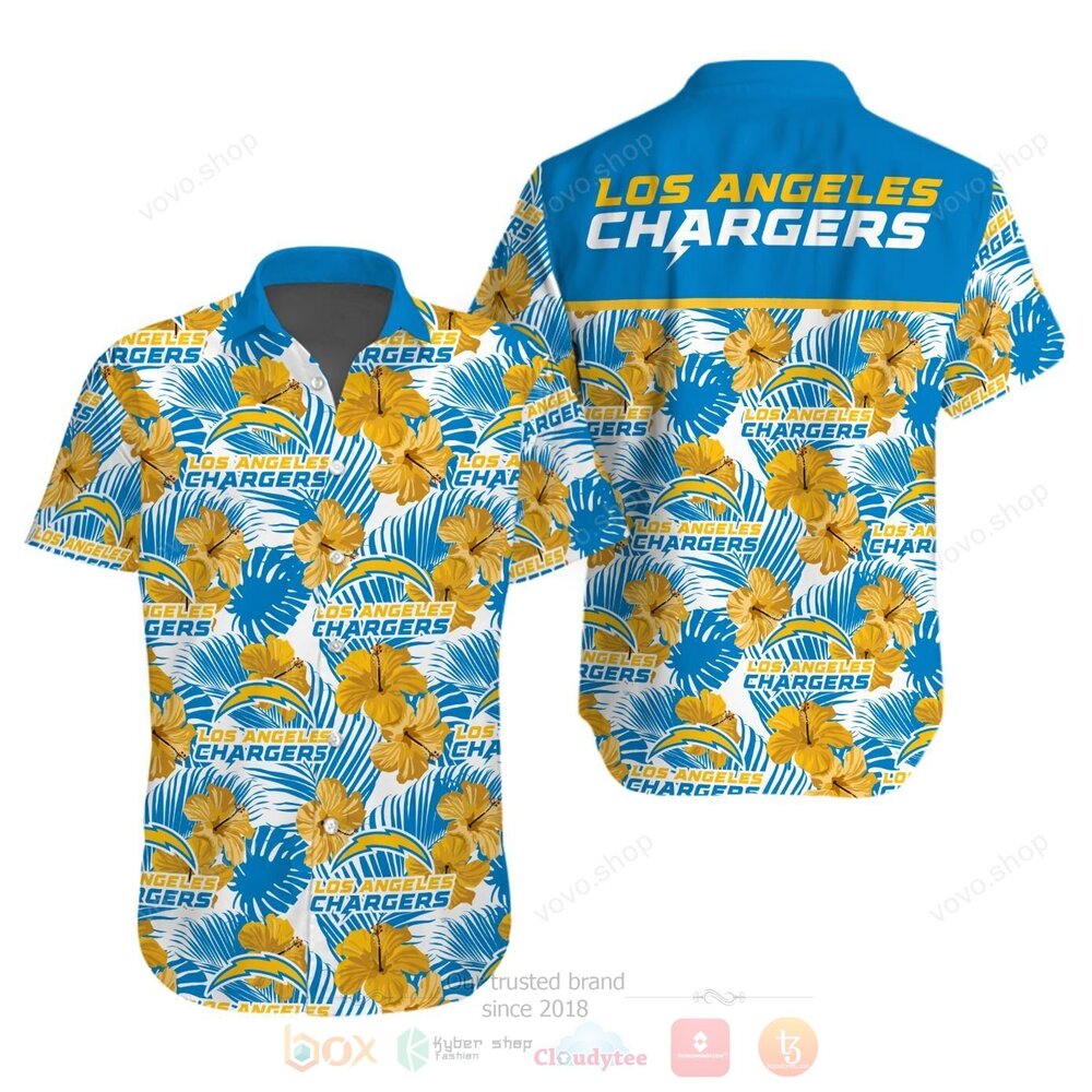 FOCO Los Angeles Rams NFL Mens Floral Button Up Shirt