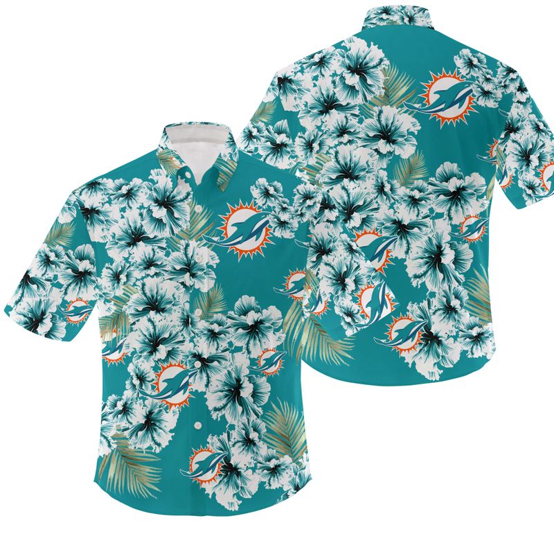 Miami Dolphins Hibiscus Flowers Limited Edition Summer Hawaiian Shirt