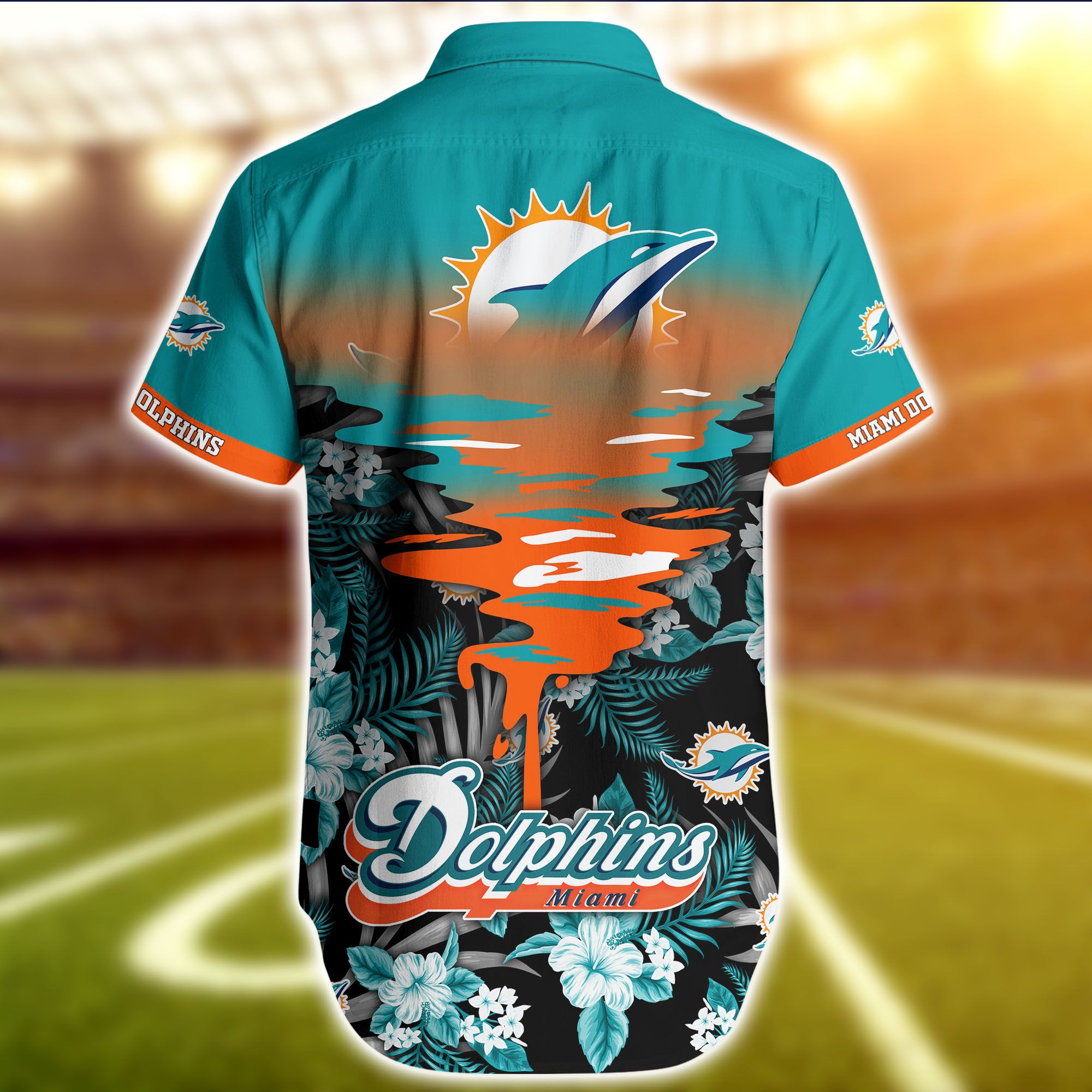 Miami Dolphins Hawaiian Shirt Short Floral 3d For Fans