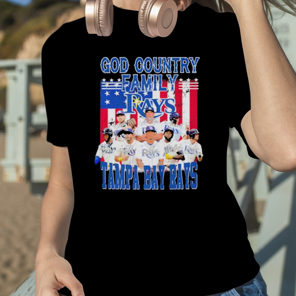 God Country Family Tampa Bay Rays Signatures Shirt