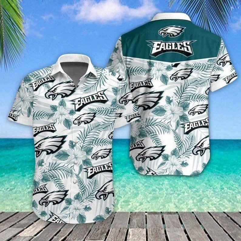 Lilo And Stitch NFL Philadelphia Eagles Hawaiian Shirt Disney