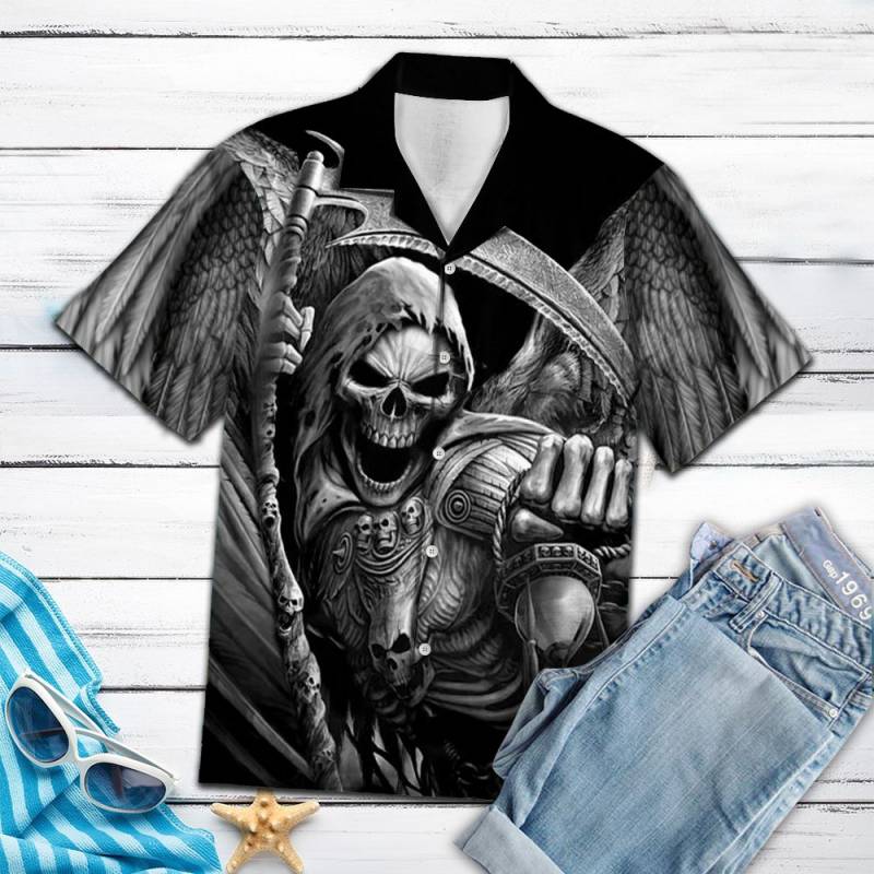 Reaper Skull G5811- Hawaiian Shirt-1