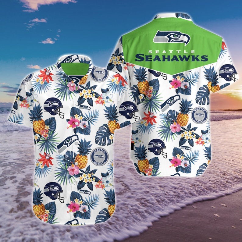 Seattle Seahawks NFL Hawaiian Shirt Warm Breezes Soccer Match Shirts -  Trendy Aloha