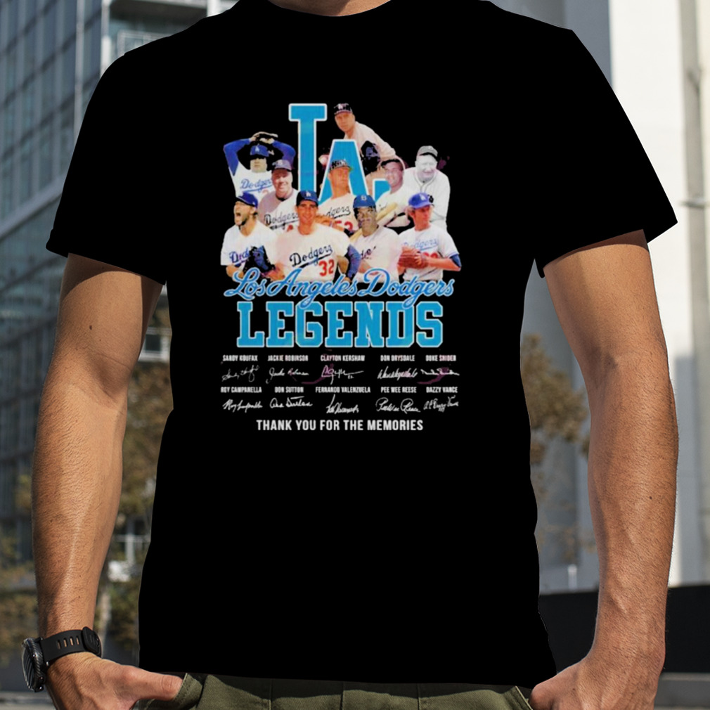 MLB Los Angeles Dodgers legends thank you for the memories t-shirt