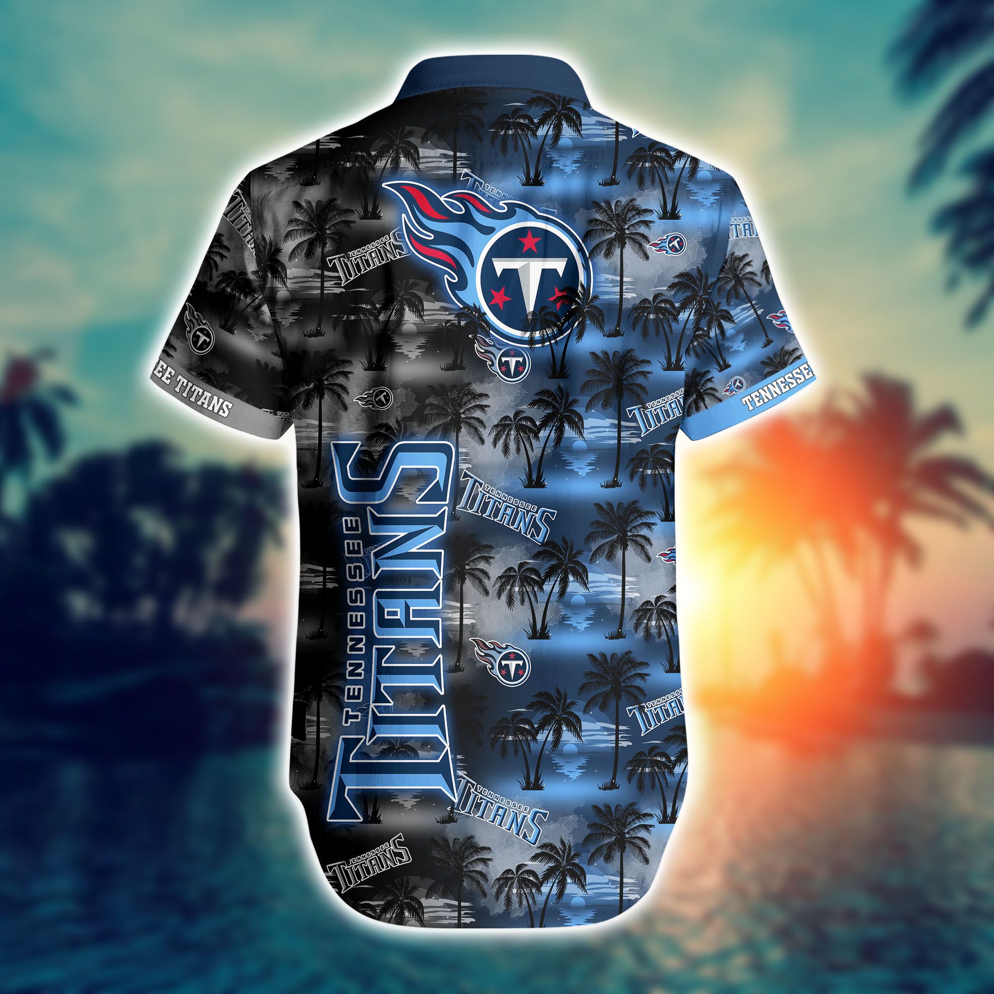 Tennessee Titans Nfl Hawaiian Shirts And Shorts For Fans-1
