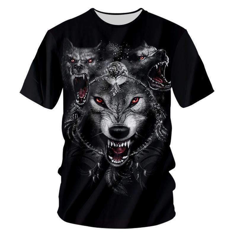 3D T-Shirt Black T Shirts Man Hiphop Streetwear O Neck Tee