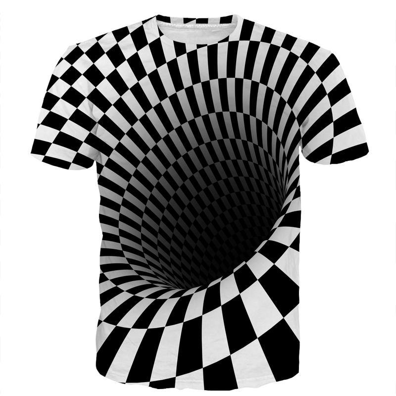 Black & White Hypnotic 3D T-Shirt