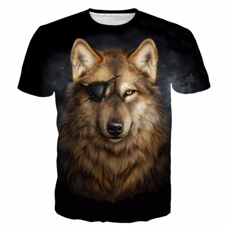 Cool Pirate Of The Wolves 3D T-Shirt