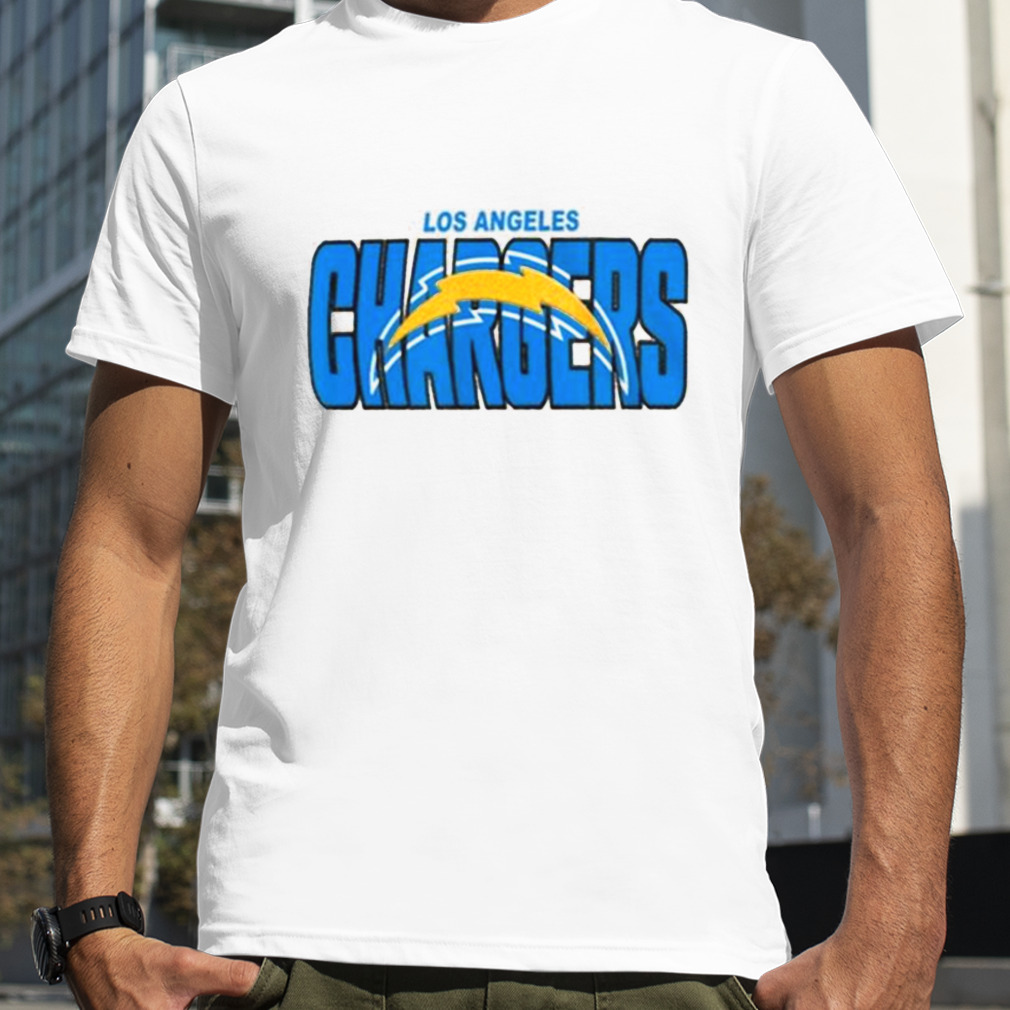 Women's White Los Angeles Chargers Poised T-Shirt 