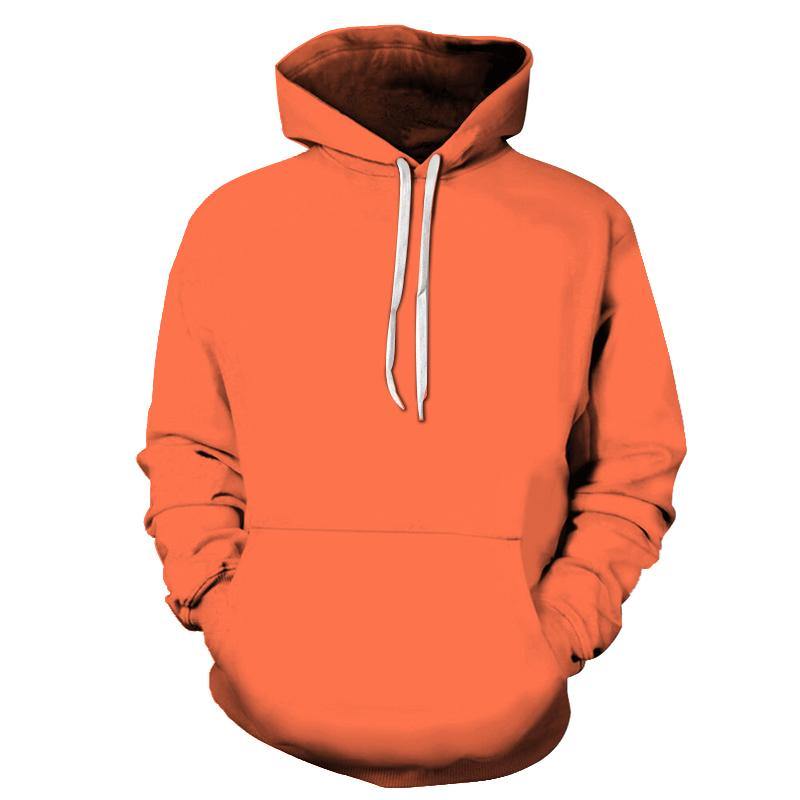Orange Color 3D - Sweatshirt, Hoodie, Pullover