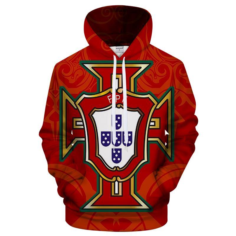 Portugal Logo 3D - Sweatshirt, Hoodie, Pullover