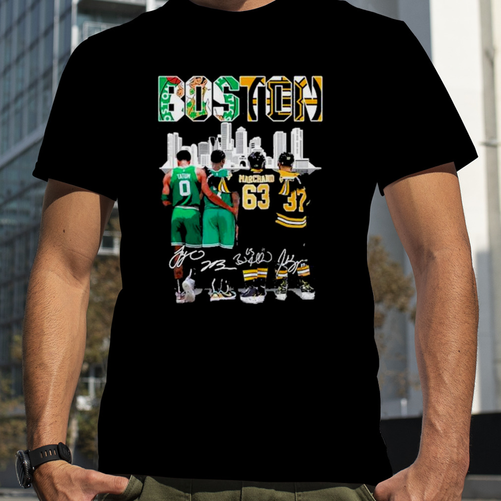 Boston Celtics Jaylen Brown Tatum Marchand Bergeron best graphics T shirts  - Banantees