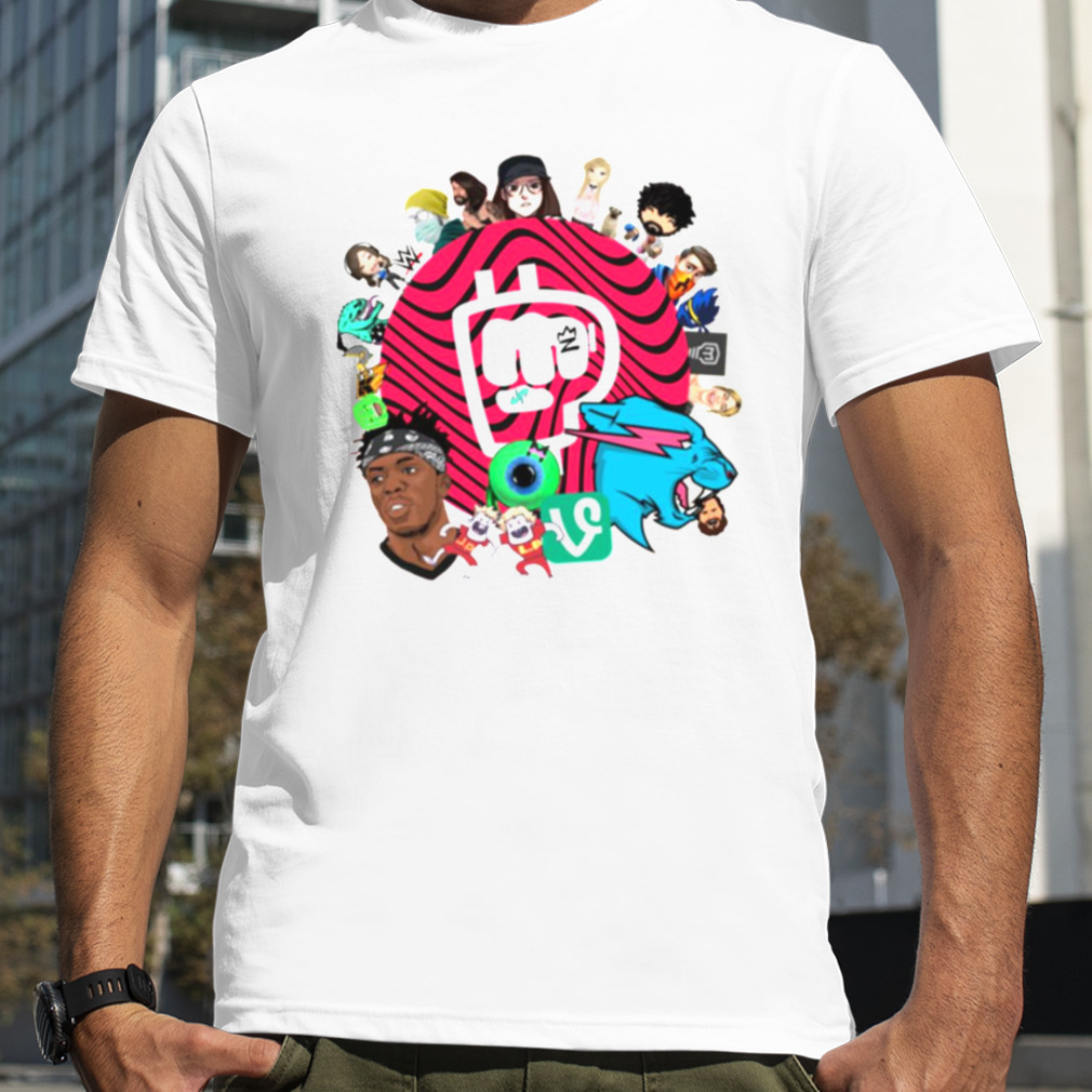 Popular Youtubers Logo Combined Active shirt
