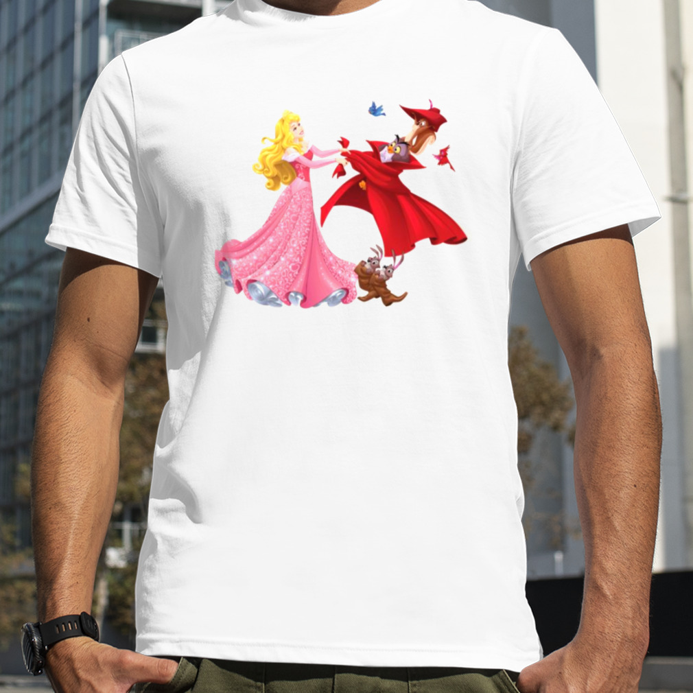 Princess Aurora And Forest Animals Sleeping Beauty shirt