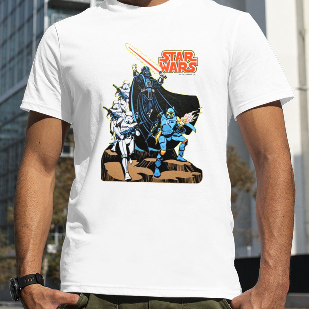 Retro Comic Darth Vader Star Wars Illustration shirt
