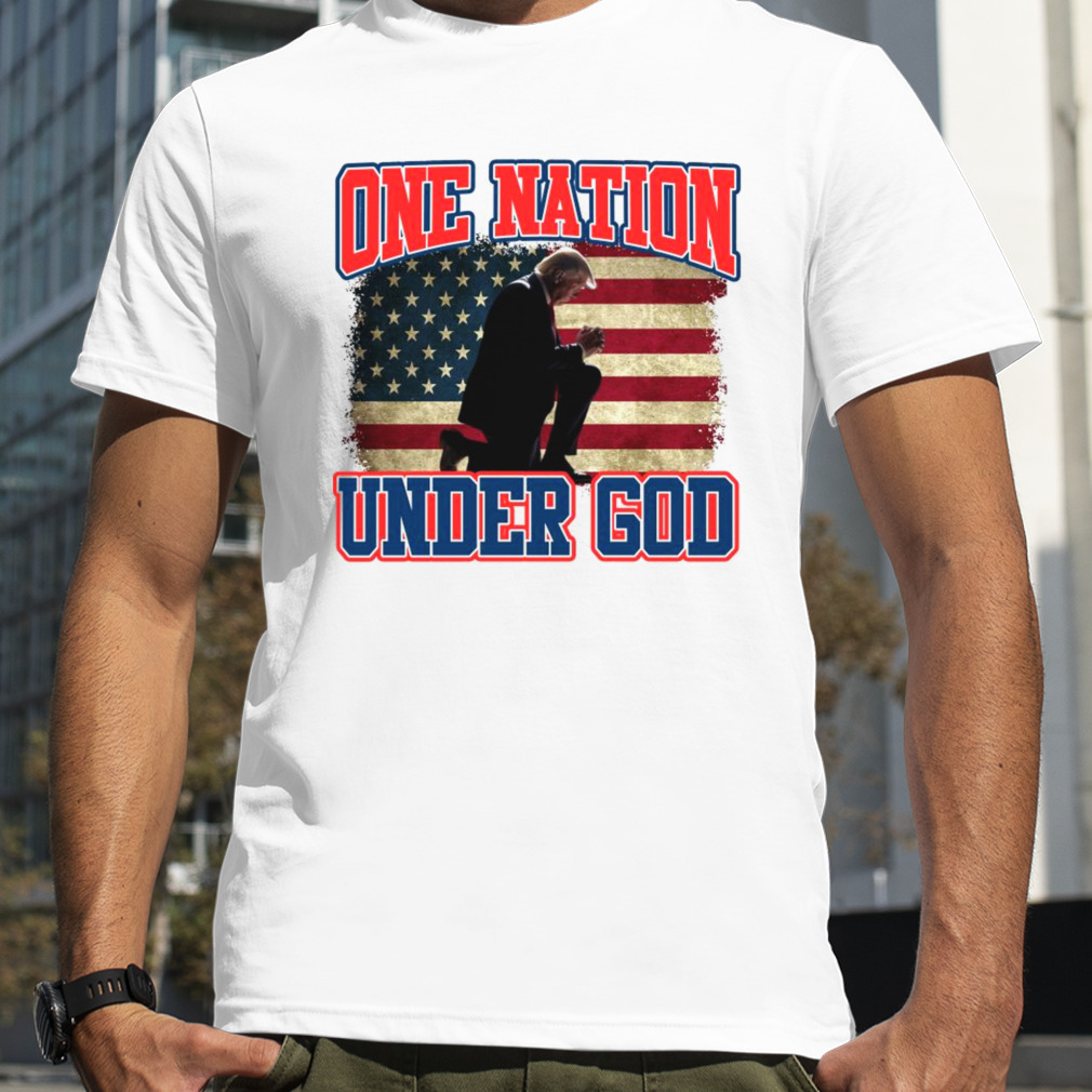 Trump One Nation Under God US flag shirt