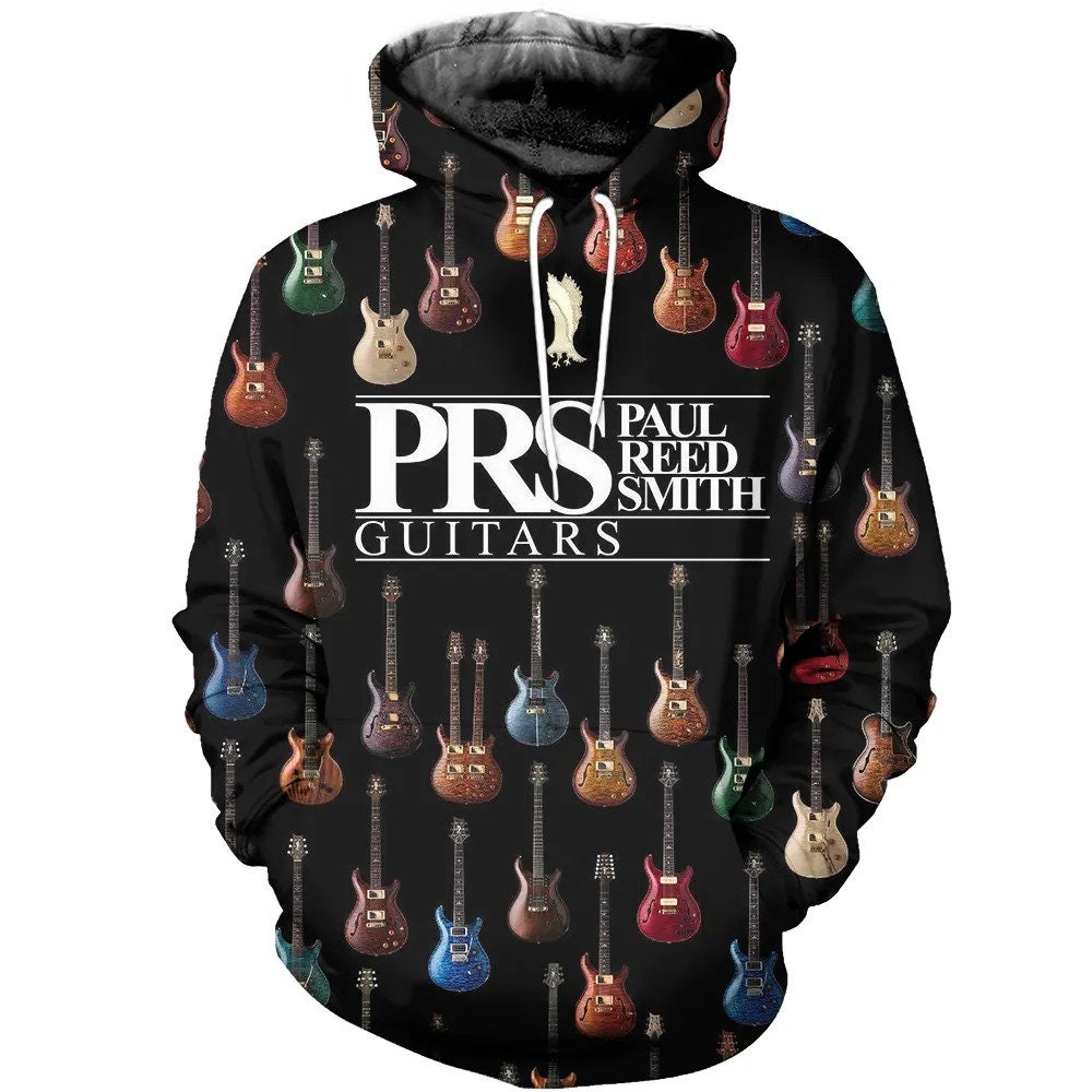 3D All Over Printed Electric Guitar Gift AOP Unisex Hoodies