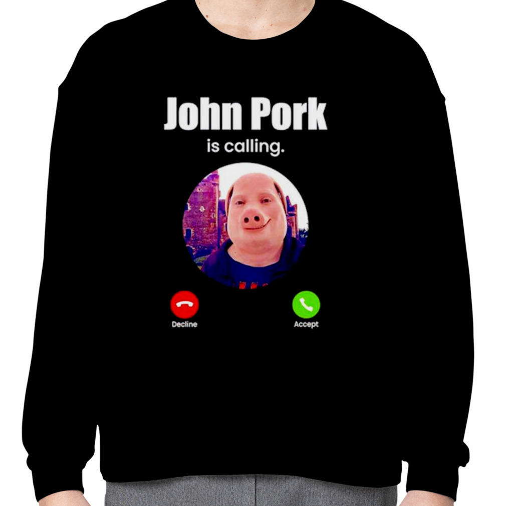 Mens Funny John Pork Is Calling Meme Answer Call Phone Coffee Mug