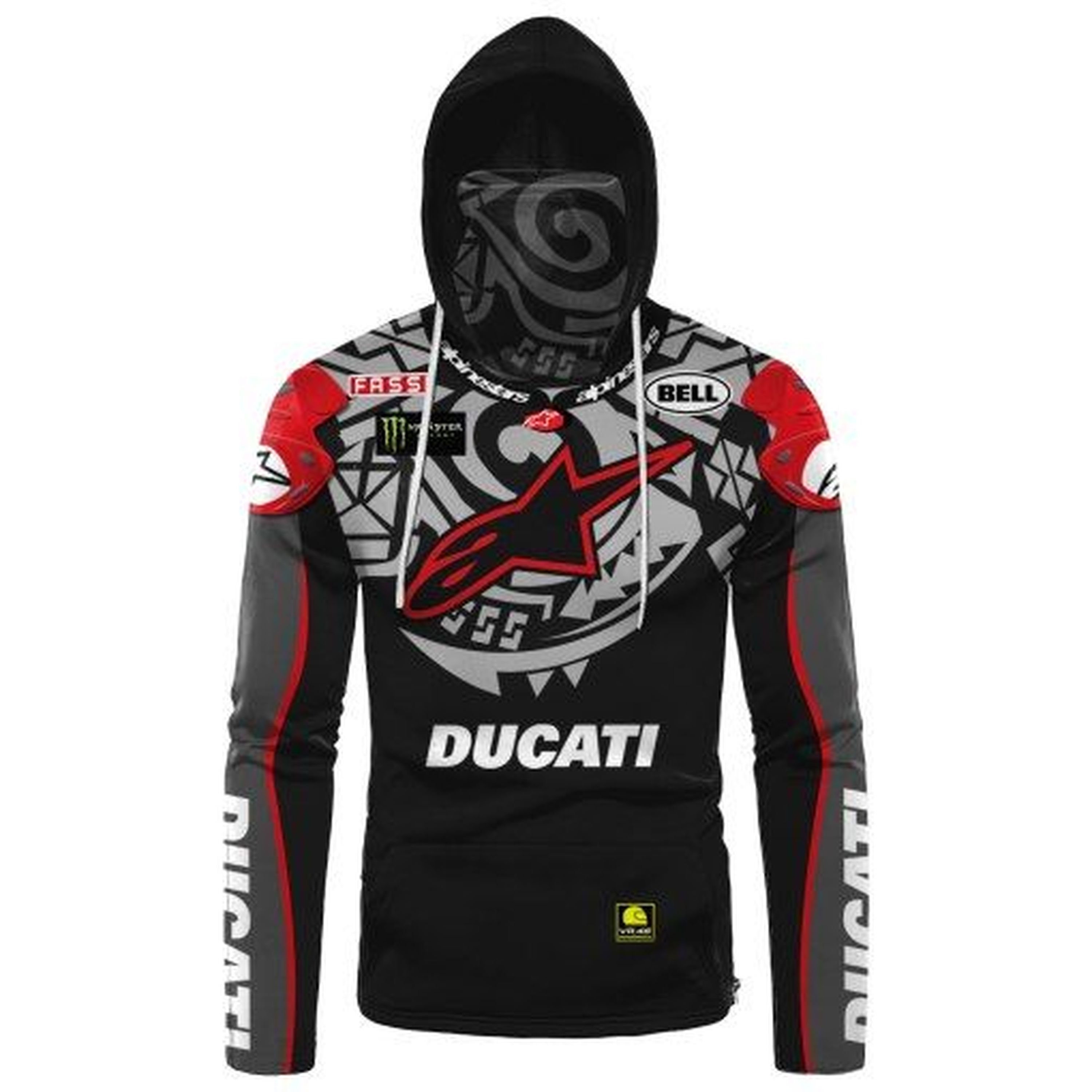 Red Duccatii Moto GP Gaiter Hoodie 3D Gift For Moto Fans