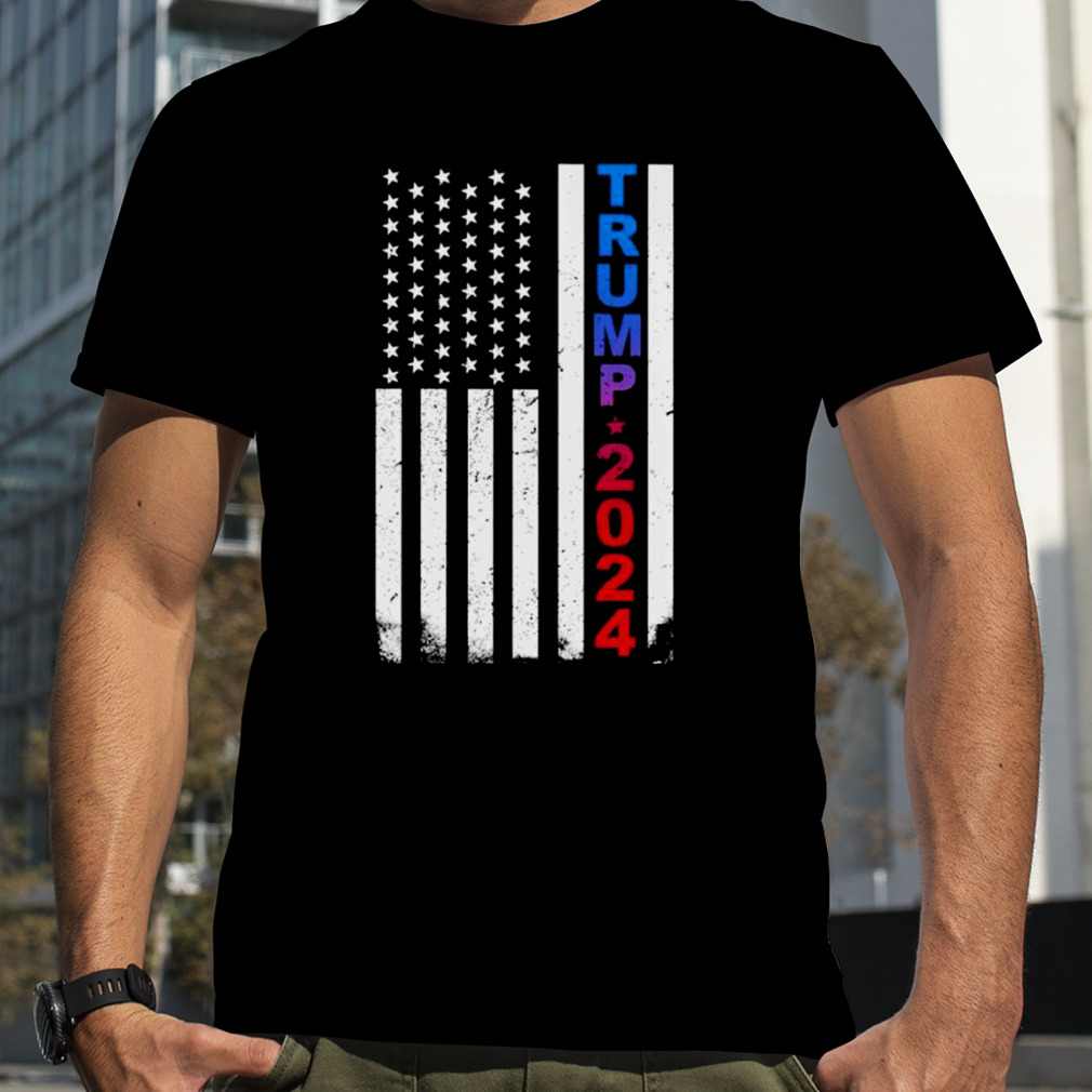 Trump 2024 USA flag shirt