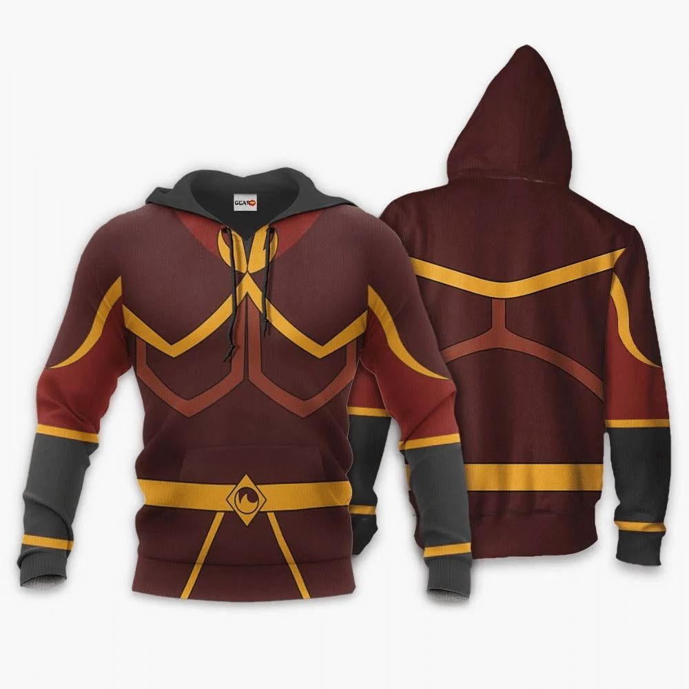 Avatar The Last Airbender Azula 3d Zip Hoodie